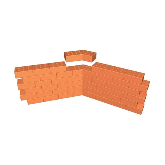 Çenesizler Toprak - Kiremit Tuğla - Büyük Pres Tuğla İç Bükey Dönüş - 215 x 102 x 65 mm Ebatlarında Pres Tuğla