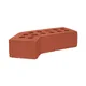 Çenesizler Toprak - Kiremit Tuğla - Büyük Pres Tuğla İç Bükey Dönüş - 215 x 102 x 65 mm Ebatlarında Pres Tuğla