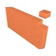 Çenesizler Toprak - Kiremit Tuğla - Söve Tuğla - 102 x 102 x 65 mm Ebatlarında Pres Tuğla