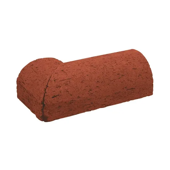 Çenesizler Toprak - Kiremit Tuğla - Küpeşte Oval Dönüş Tuğla - 215 x 102 x 65 mm Ebatlarında Pres Tuğla