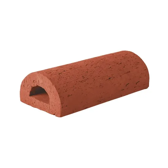 Çenesizler Toprak - Kiremit Tuğla - Küpeşte Oval Tuğla - 215 x 100 x 65 mm Ebatlarında Pres Tuğla