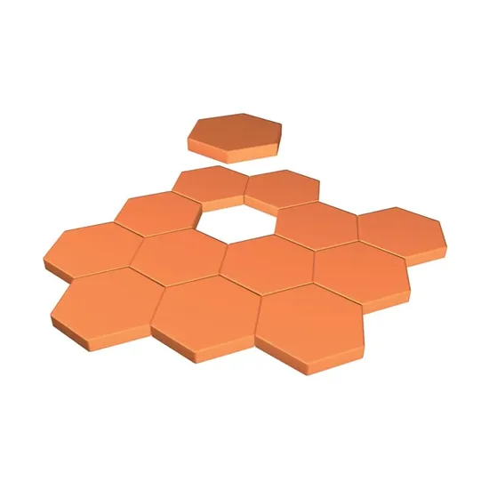 Çenesizler Toprak - Kiremit Tuğla - Altıgen Taban Tuğla - 115 x 20 mm Ebatlarında