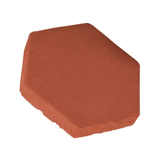 Çenesizler Toprak - Kiremit Tuğla - Altıgen Taban Tuğla - 115 x 20 mm Ebatlarında