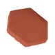Çenesizler Toprak - Kiremit Tuğla - Altıgen Taban Tuğla - 115 x 20 mm Ebatlarında