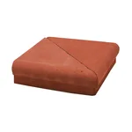 Çenesizler Toprak - Kiremit Tuğla - Basamak Elemanı Dış Köşe Dönüş - 210 x 210 x 50 mm Ebatlarında