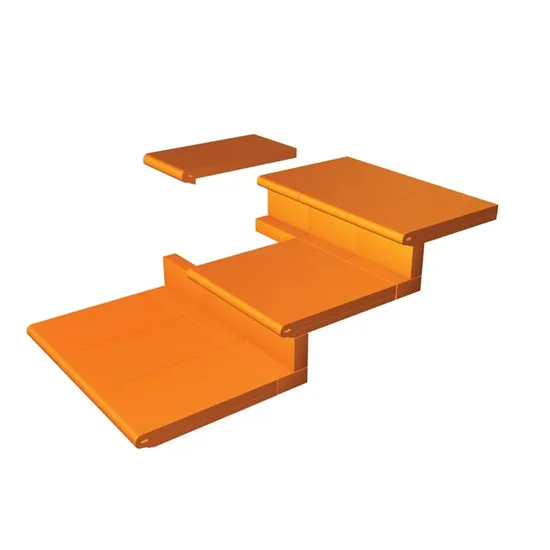 Çenesizler Toprak - Kiremit Tuğla - Basamak Elemanı (İnce) - 350 x 260 x 20 mm Ebatlarında