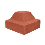 Çenesizler Toprak - Kiremit Tuğla - Bordür Tuğla İnce Dış Köşe Dönüş - 210 x 210 x 125 mm Ebatlarında