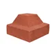 Çenesizler Toprak - Kiremit Tuğla - Bordür Tuğla İnce Dış Köşe Dönüş - 210 x 210 x 125 mm Ebatlarında