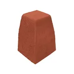 Çenesizler Toprak - Kiremit Tuğla - Bordür Tuğla İnce Dış Köşe Dönüş İki Parça - 125 x 210 x 102 mm Ebatlarında