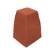 Çenesizler Toprak - Kiremit Tuğla - Bordür Tuğla İnce Dış Köşe Dönüş İki Parça - 125 x 210 x 102 mm Ebatlarında