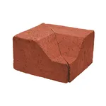 Çenesizler Toprak - Kiremit Tuğla - Bordür Tuğla İnce İç Köşe Dönüş - 210 x 210 x 125 mm Ebatlarında