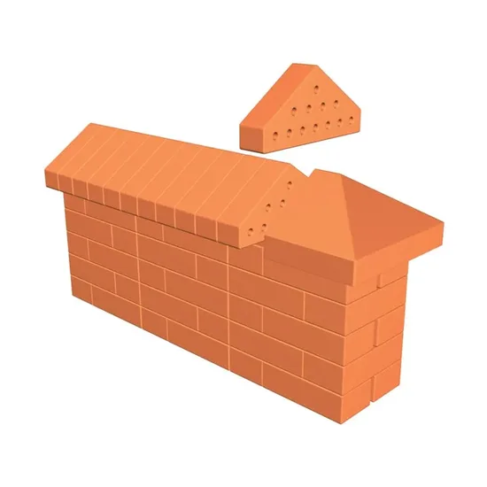 Çenesizler Toprak - Kiremit Tuğla - Büyük Harpuşta Tuğlası - 310 x 65 x 153 mm Ebatlarında Pres Tuğla