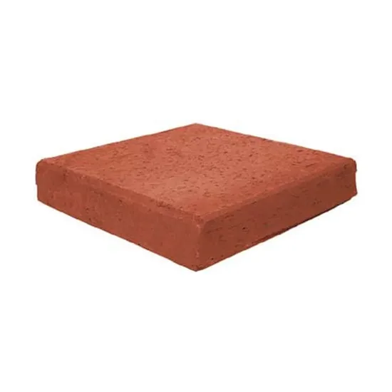 Çenesizler Toprak - Kiremit Tuğla - Çevre Taban Tuğlası Kare - 210 x 210 x 40 mm Ebatlarında