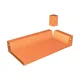 Çenesizler Toprak - Kiremit Tuğla - Çim Bordür İç Köşe Dönüş - 125 x 125 x 210 mm Ebatlarında