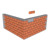 Çenesizler Toprak - Kiremit Tuğla - Harmoni Kaplama Tuğla - 215 x 65 x 15 mm Ebatlarında
