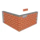 Çenesizler Toprak - Kiremit Tuğla - Harmoni Kaplama Tuğla - 215 x 65 x 15 mm Ebatlarında