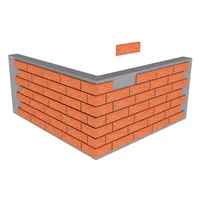 Çenesizler Toprak - Kiremit Tuğla - Hindi Ayağı Kaplama Tuğla - 215 x 65 x 15 mm Ebatlarında