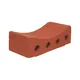 Çenesizler Toprak - Kiremit Tuğla - Kanal Elemanı - 210 x 105 x 65 mm Ebatlarında