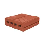 Çenesizler Toprak - Kiremit Tuğla - Kanallı Taban Tuğla - 195 x 195 x 60 mm Ebatlarında