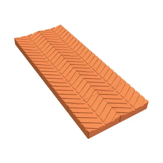 Çenesizler Toprak - Kiremit Tuğla - Kanallı Taban Tuğla - 195 x 195 x 60 mm Ebatlarında