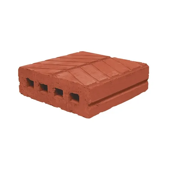 Çenesizler Toprak - Kiremit Tuğla - Kanallı Taban Tuğla - 195 x 195 x 60 mm Ebatlarında
