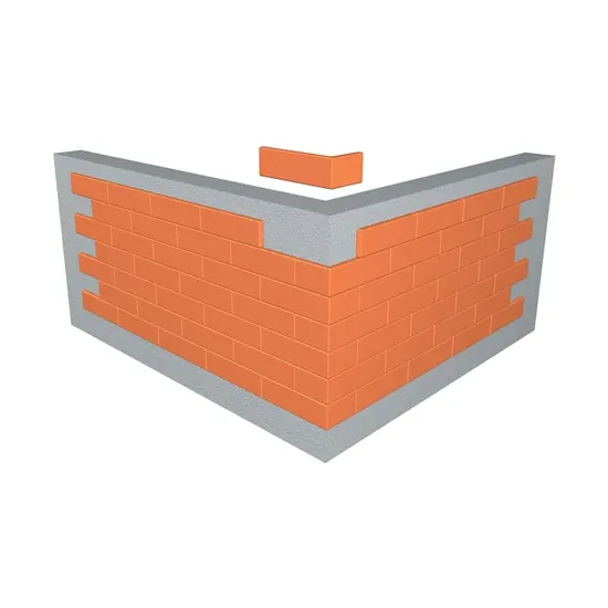 Çenesizler Toprak - Kiremit Tuğla - Kaplama -L- Dönüş - 215 x 102 x 15 mm Ebatlarında