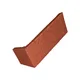 Çenesizler Toprak - Kiremit Tuğla - Kaplama -L- Dönüş - 215 x 102 x 15 mm Ebatlarında