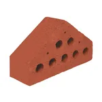 Çenesizler Toprak - Kiremit Tuğla - Küçük Harpuşta Tuğlası - 215 x 65 x 123 mm Ebatlarında Pres Tuğla