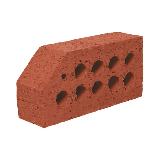 Çenesizler Toprak - Kiremit Tuğla - Küçük Pres Tuğla 45º Kesik Köşe - 190 x 90 x 50 mm Ebatlarında Pres Tuğla