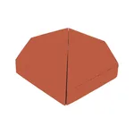 Çenesizler Toprak - Kiremit Tuğla - Küçük Pres Tuğla Düz 45º Kesik Dış Köşe Dönüş - 190 x 190 x 90 mm Ebatlarında Pres Tuğla