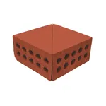 Çenesizler Toprak - Kiremit Tuğla - Küçük Pres Tuğla Düz Köşe Dönüş - 190 x 190 x 90 mm Ebatlarında Pres Tuğla