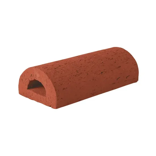Çenesizler Toprak - Kiremit Tuğla - Küpeşte Oval Tuğla - 190 x 90 x 50 mm Ebatlarında Pres Tuğla