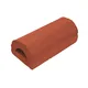 Çenesizler Toprak - Kiremit Tuğla - Küpeşte Oval Tuğla Düz - 190 x 90 x 50 mm Ebatlarında Pres Tuğla