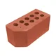 Çenesizler Toprak - Kiremit Tuğla - Modüler Tuğla 45º Kesik Köşe - 190 x 90 x 85 mm Ebatlarında Pres Tuğla