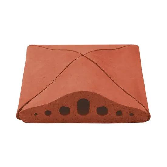 Çenesizler Toprak - Kiremit Tuğla - Napolyon Büyük Harpuşta Bitiş - 301 x 301 x 90 mm Ebatlarında Pres Tuğla