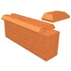 Çenesizler Toprak - Kiremit Tuğla - Sütun Bitiş Tuğlası - 300 x 145 x 65 mm Ebatlarında Pres Tuğla