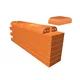 Çenesizler Toprak - Kiremit Tuğla - Uzun Çeyrek Daire - 215 x 102 x 65 mm Ebatlarında Pres Tuğla