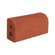 Çenesizler Toprak - Kiremit Tuğla - Uzun Çeyrek Daire - 215 x 102 x 65 mm Ebatlarında Pres Tuğla
