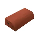 Çenesizler Toprak - Kiremit Tuğla - Uzun Çeyrek Daire Düz - 190 x 90 x 50 mm Ebatlarında Pres Tuğla