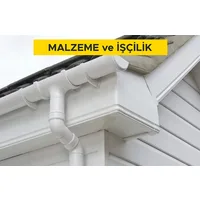 Ø 100 mm çapında bir ucu muflu sert PVC yağmur borusu temini ve yerine tesbiti (Malzeme Dahil)