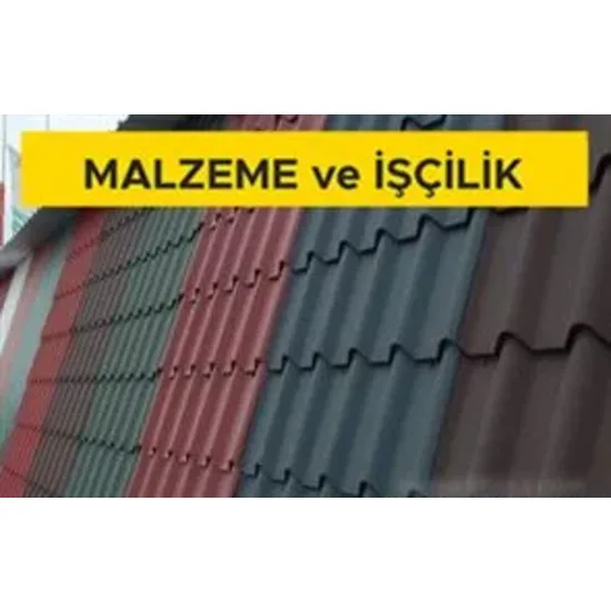 Betonarme veya teçhizatlı hazır (hafif veya normal agrega ile) beton plaklarla yapılmış mevcut çatı döşemesi üzerine elyaflı çimentodan yapılmış oluklu levhalarla çatı örtüsü yapılması (Malzeme Dahil) Betonarme veya teçhizatlı hazır (hafif veya normal agrega ile) beton plaklarla yapılmış mevcut çatı döşemesi üzerine elyaflı çimentodan yapılmış oluklu levhalarla çatı örtüsü yapılması (Malzeme Dahil)