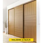 Laminat kaplamalı gömme dolap yapılması (Malzeme Dahil)