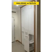 Laminat kaplamalı vestiyer yapılması (Malzeme Dahil)