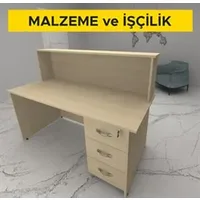 Laminat kaplamalı çekmeceli banko yapılması (Malzeme Dahil)