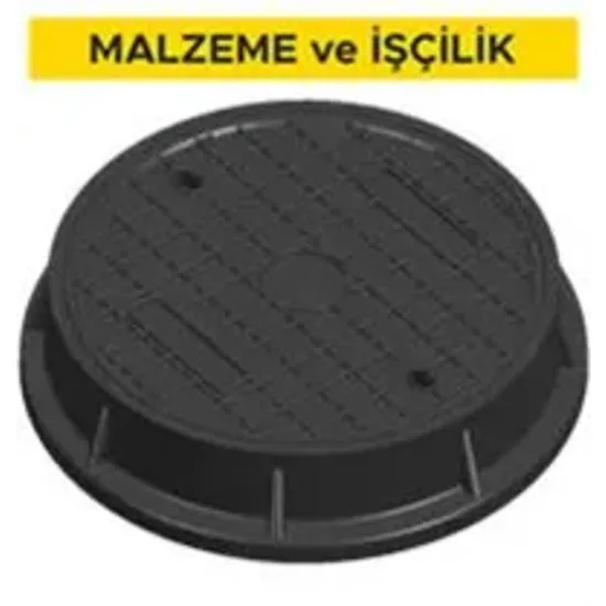 Çelik donatılı polimer esaslı kompozit rögar kapağı temini ve yerine konulması (kapak net açıklığı minumum 600 mm) (Malzeme Dahil)