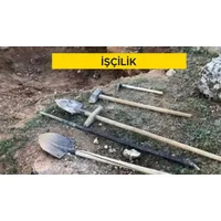 El veya kompresörle patlayıcı madde kullanarak sert kaya kazılması (kalın tabaka ve kitle halinde sert gre, betonlaşmış konglomera, kesif kalker, mermer, ayrışmamış serpantin, andezit, trakit bazalt tüfleri, 0,400 m³ den büyük aynı cins blok taşlar ve ben