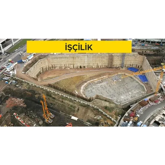 Dikey basınç değeri 0-1 Mpa arası zemin için, grab makinesi ile, hertürlü ölçüde, C30/35 basınç dayanımımda yerinde dökme beton ile diyafram duvar yapılması (36,00 - 72,00 m arası, 72,00 m dahil) (Malzeme Hariç) (İşçilik)