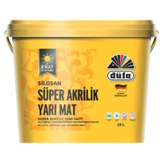 DÜFA - SİLOSAN SÜPER AKRİLİK YARI MAT - Dış Cephe Boyası