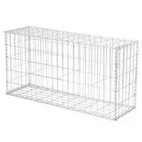 Gözenek Açıklığı 100 x 120 mm, Gözenek Teli Ø 2,7 mm, Kenar Teli Ø 3,4 mm, (2x1x1 mt boyutlarında) gabyon (gabion) sepet (Galvaniz kaplı)
