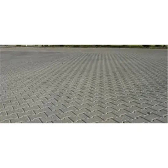 8 cm yüksekliğinde, her renk ve ebatta normal çimentolu beton parke taşı (karekteristik yarmada çekme dayanımı (T) > 3,6 Mpa kırılma yükü >250 N/mm olmalıdır)